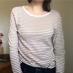 Striped basic layering shirt